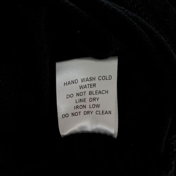 Dainty Hooligan Women’s Black Long Sleeve Crisscross Open Back Blouse Size Small - Picture 7 of 7